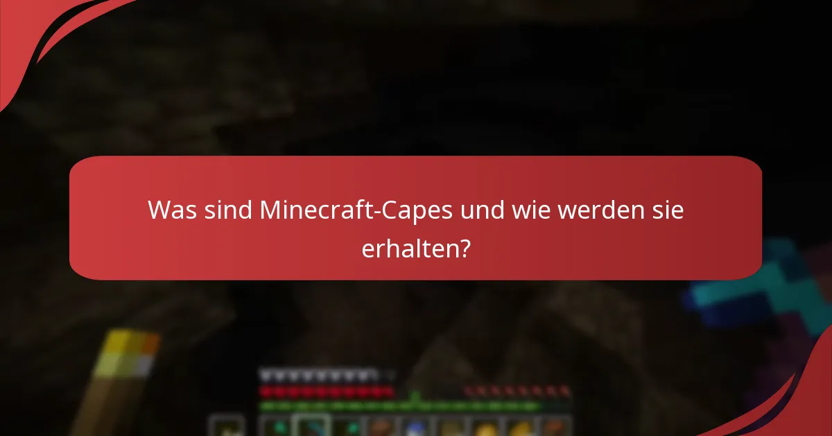 Was sind die Übertragungsbeschränkungen für Minecraft-Capes?